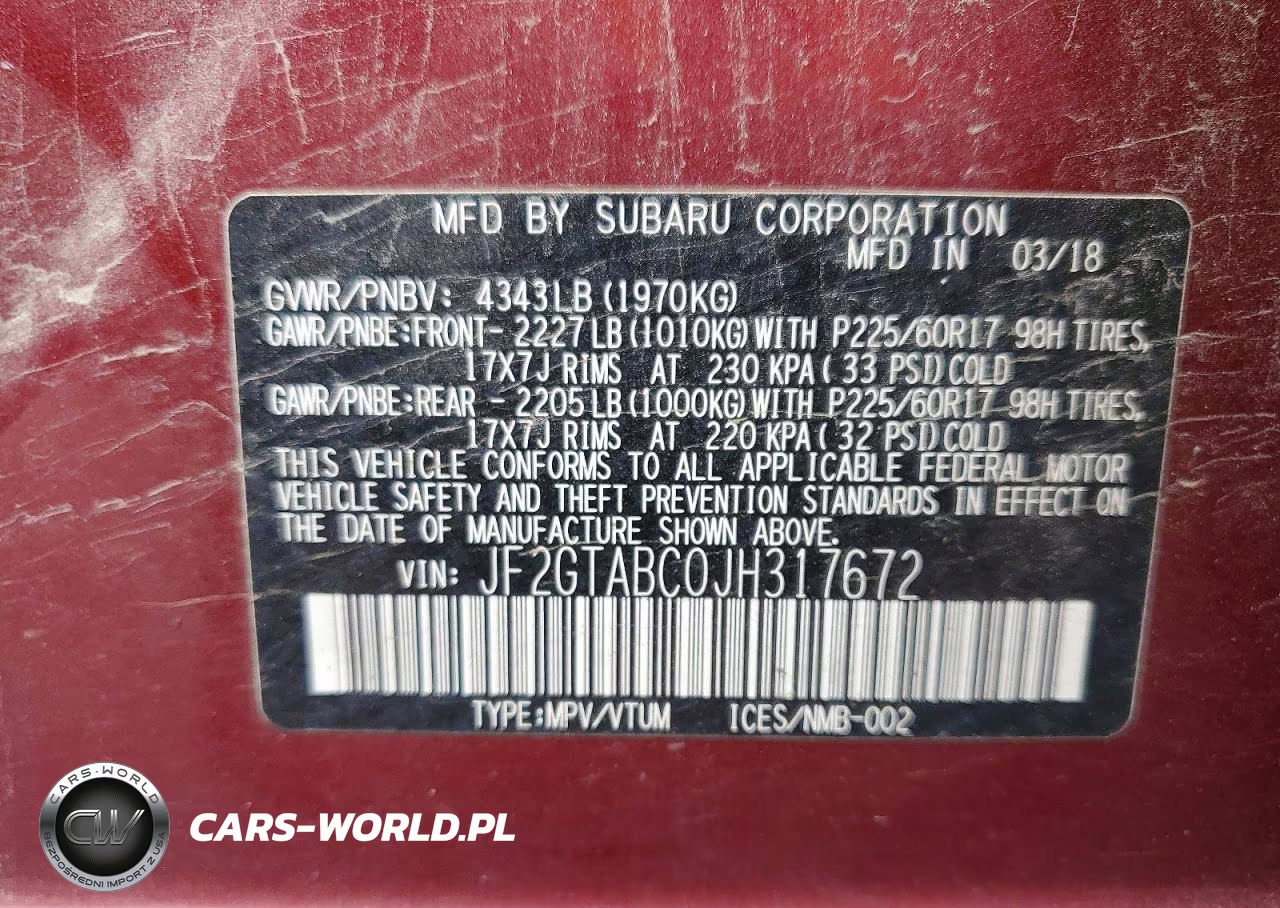 2018 Subaru Crosstrek Premium VIN:JF2GTABC0JH317672 - 12