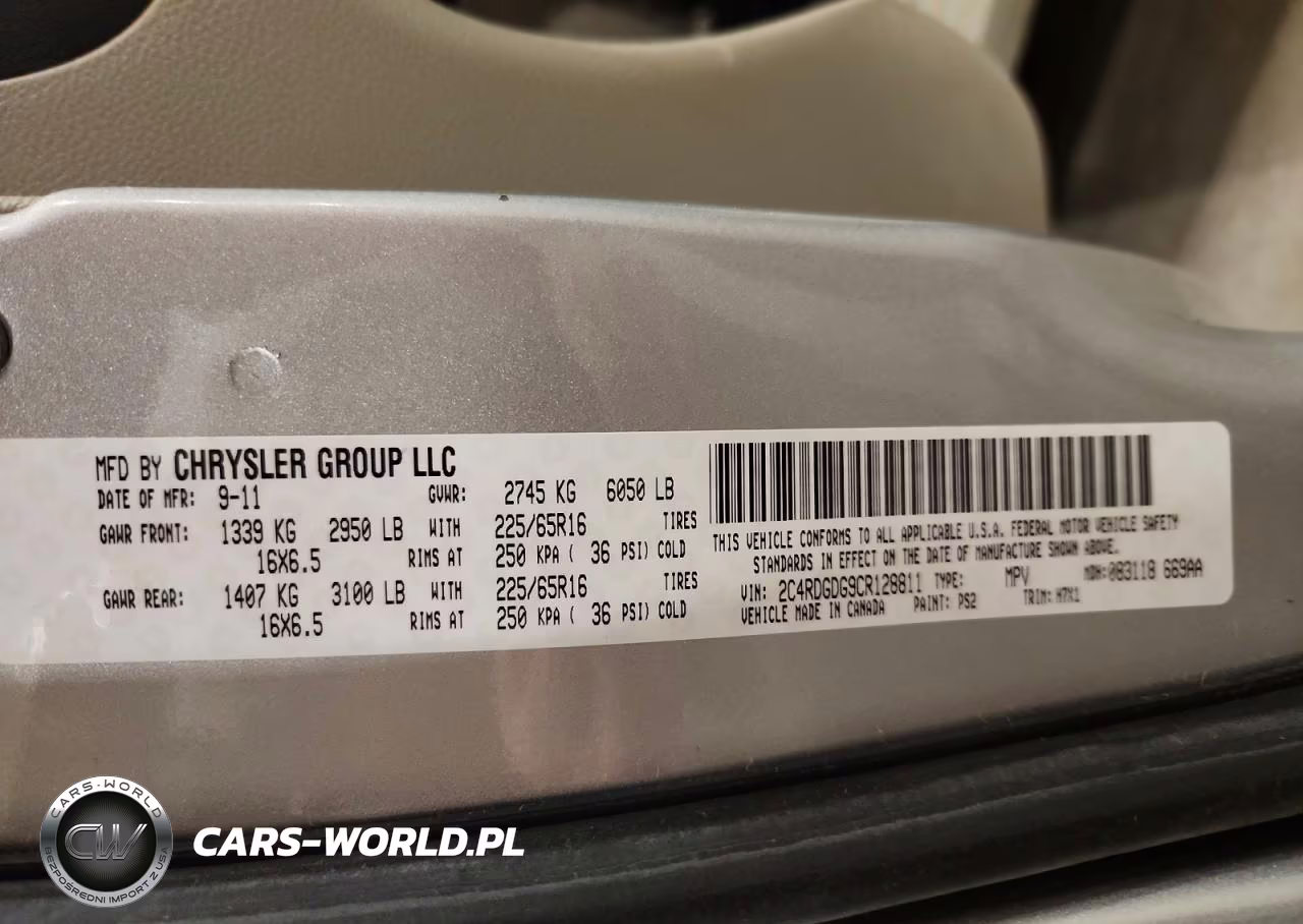 2012 Dodge Grand Caravan Crew VIN:2C4RDGDG9CR128811 - 13