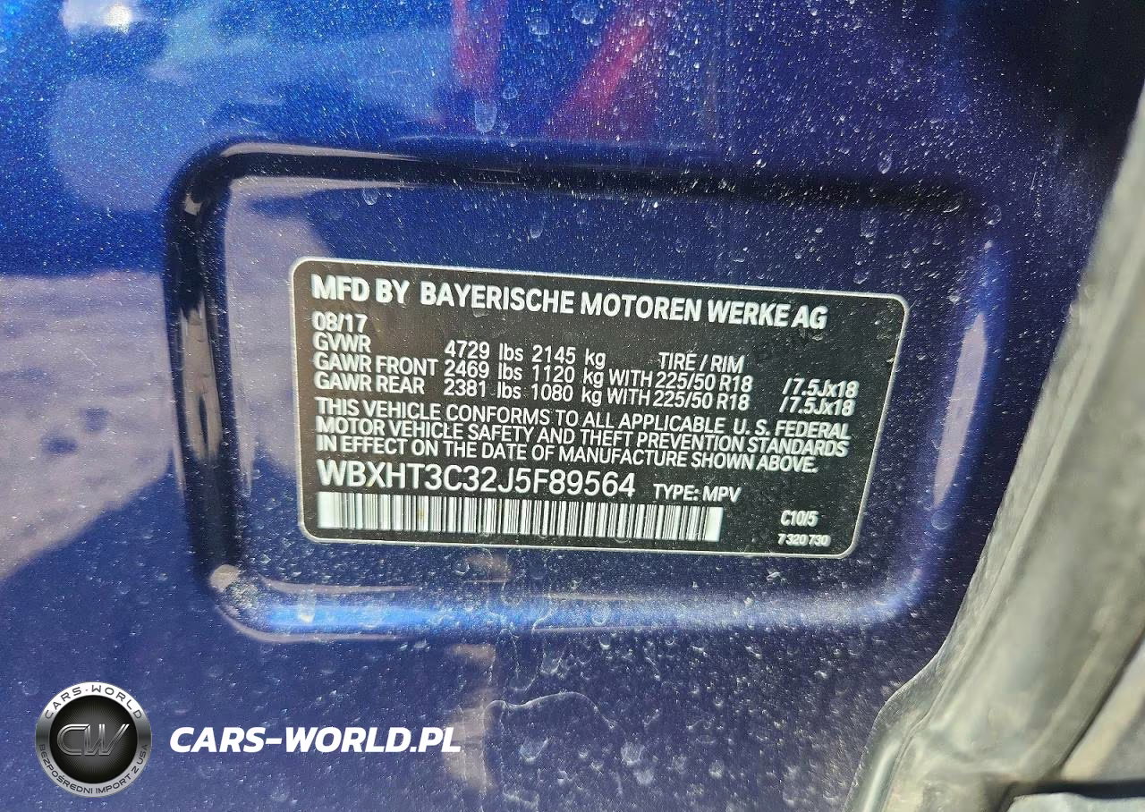 2018 BMW X1 xDrive28I VIN:WBXHT3C32J5F89564 - 13