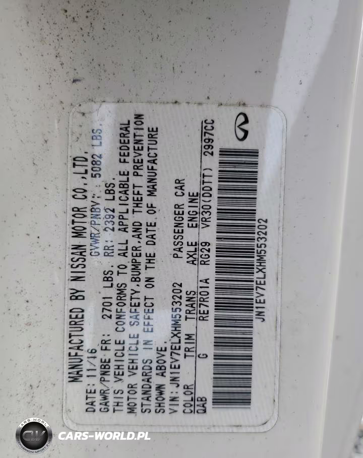 2017 Infiniti Q60 3.0T Premium VIN:JN1EV7ELXHM553202 - 12