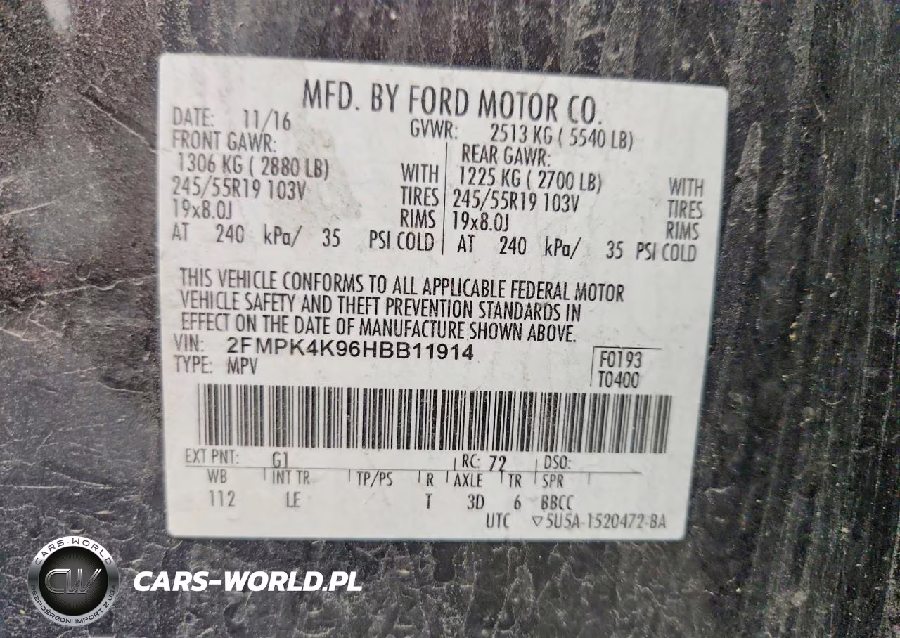 2017 Ford Edge Titanium VIN:2FMPK4K96HBB11914 - 13