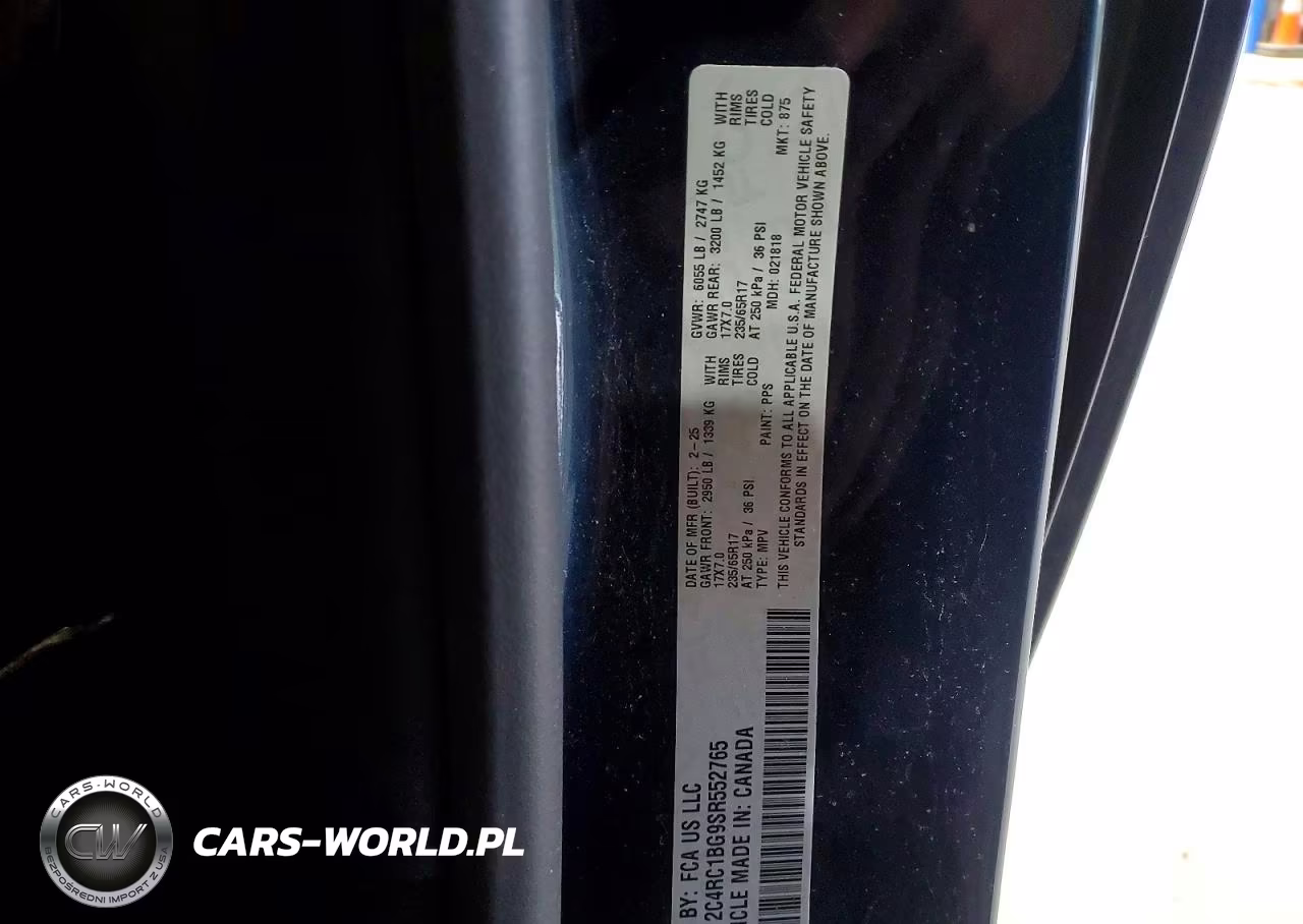 2025 Chrysler Pacifica Select VIN:2C4RC1BG9SR552765 - 13