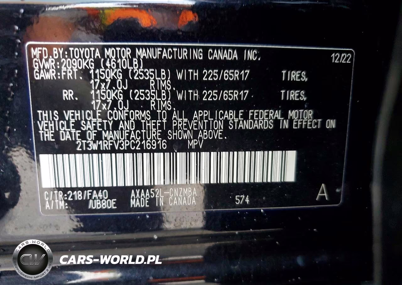 2023 Toyota Rav4 Xle VIN:2T3W1RFV3PC216916 - 14