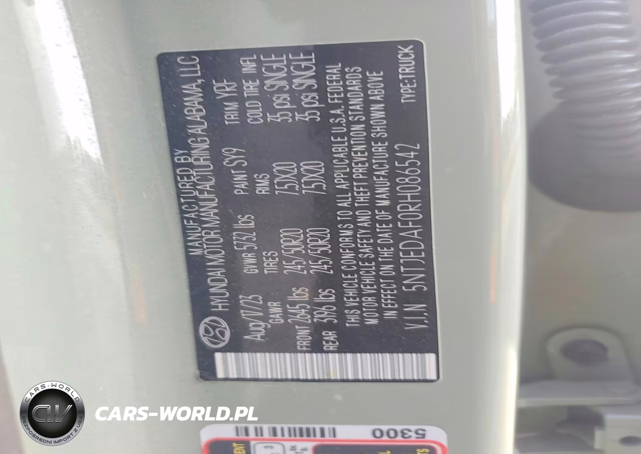2024 Hyundai Santa Cruz Limited VIN:5NTJEDAF0RH086542 - 13