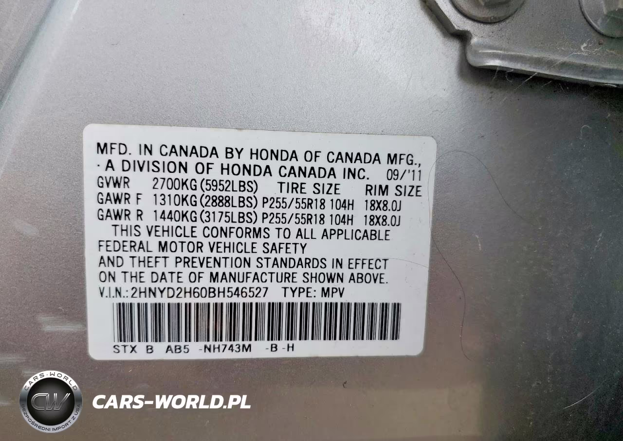 2011 Acura Mdx Technology VIN:2HNYD2H60BH546527 - 13