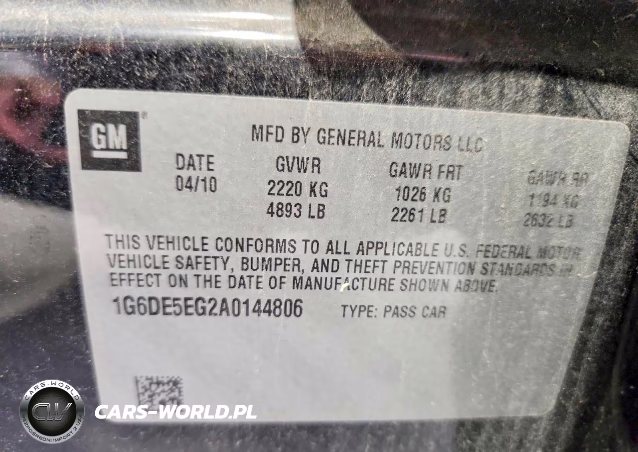 2010 Cadillac Cts Luxury Collection VIN:1G6DE5EG2A0144806 - 12