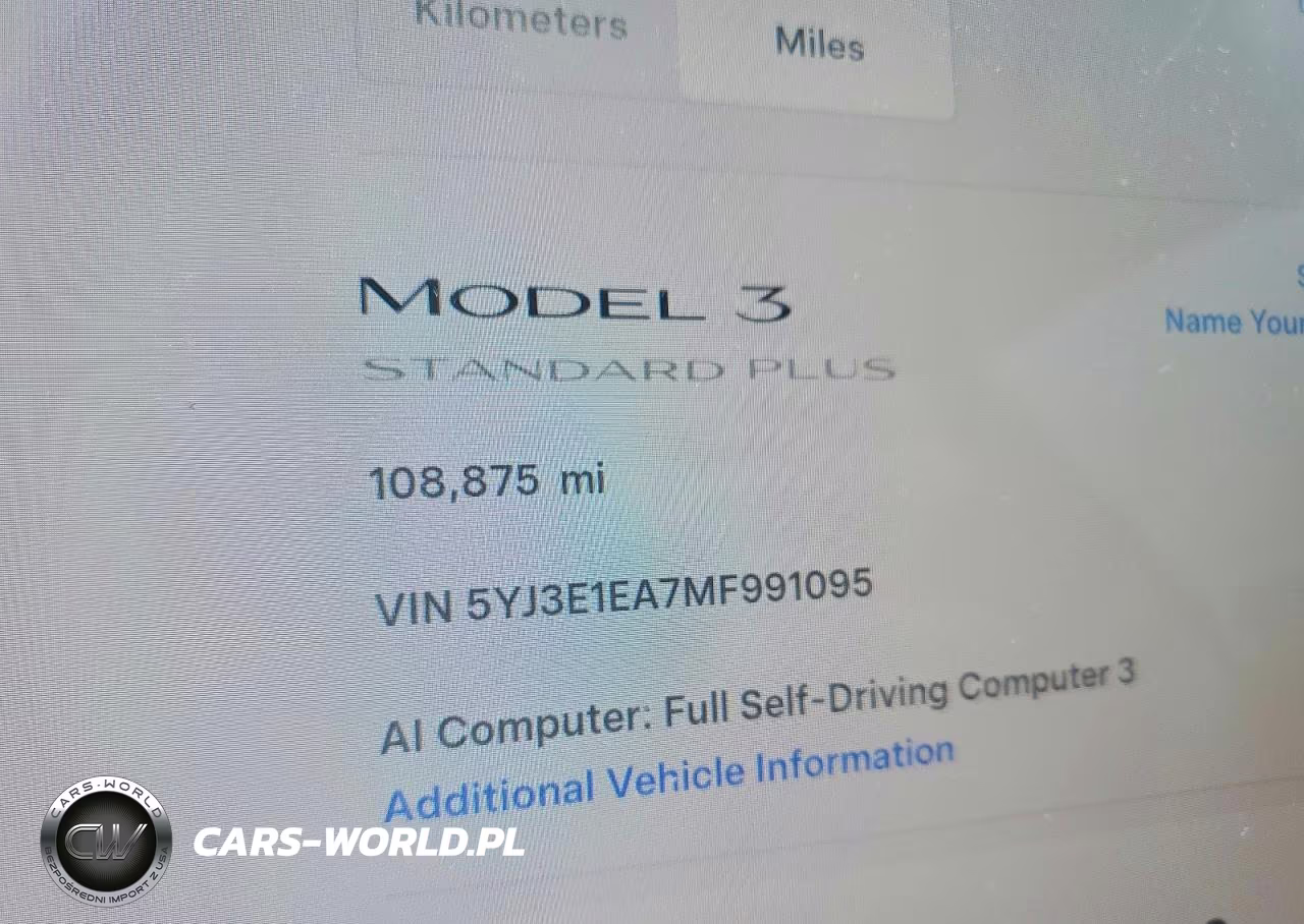 2021 Tesla Model 3 VIN:5YJ3E1EA7MF991095 - 9