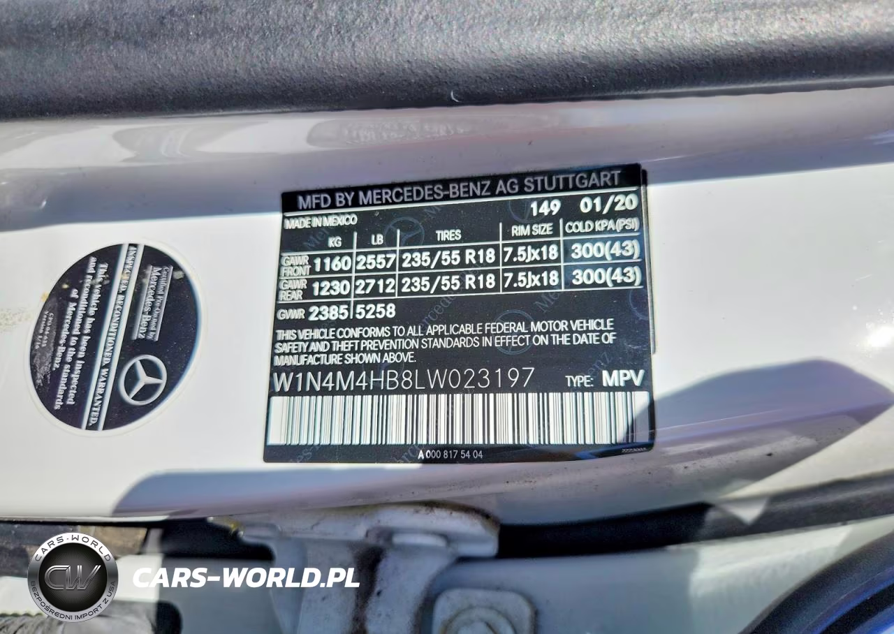 2020 Mercedes-Benz Glb 250 4Matic VIN:W1N4M4HB8LW023197 - 13