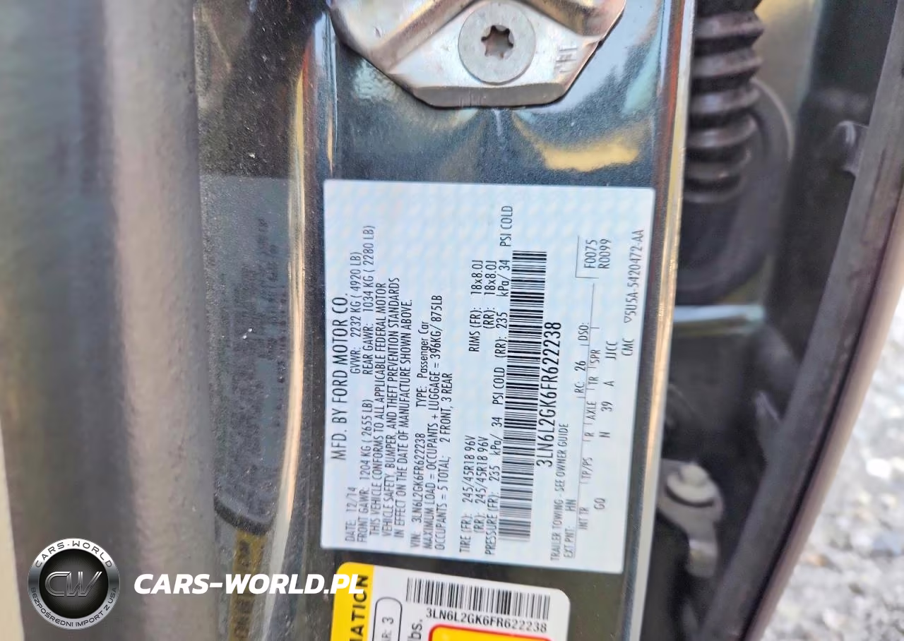 2015 Lincoln Mkz VIN:3LN6L2GK6FR622238 - 12