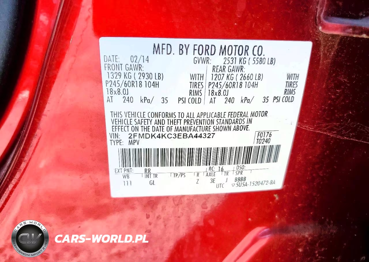 2014 Ford Edge Limited VIN:2FMDK4KC3EBA44327 - 13