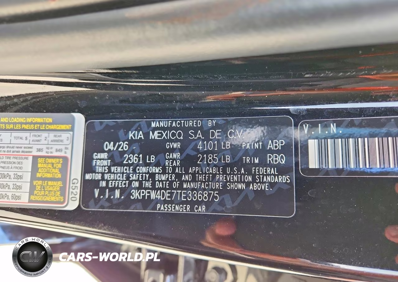 2026 Kia K4 Gt Line VIN:3KPFW4DE7TE336875 - 12