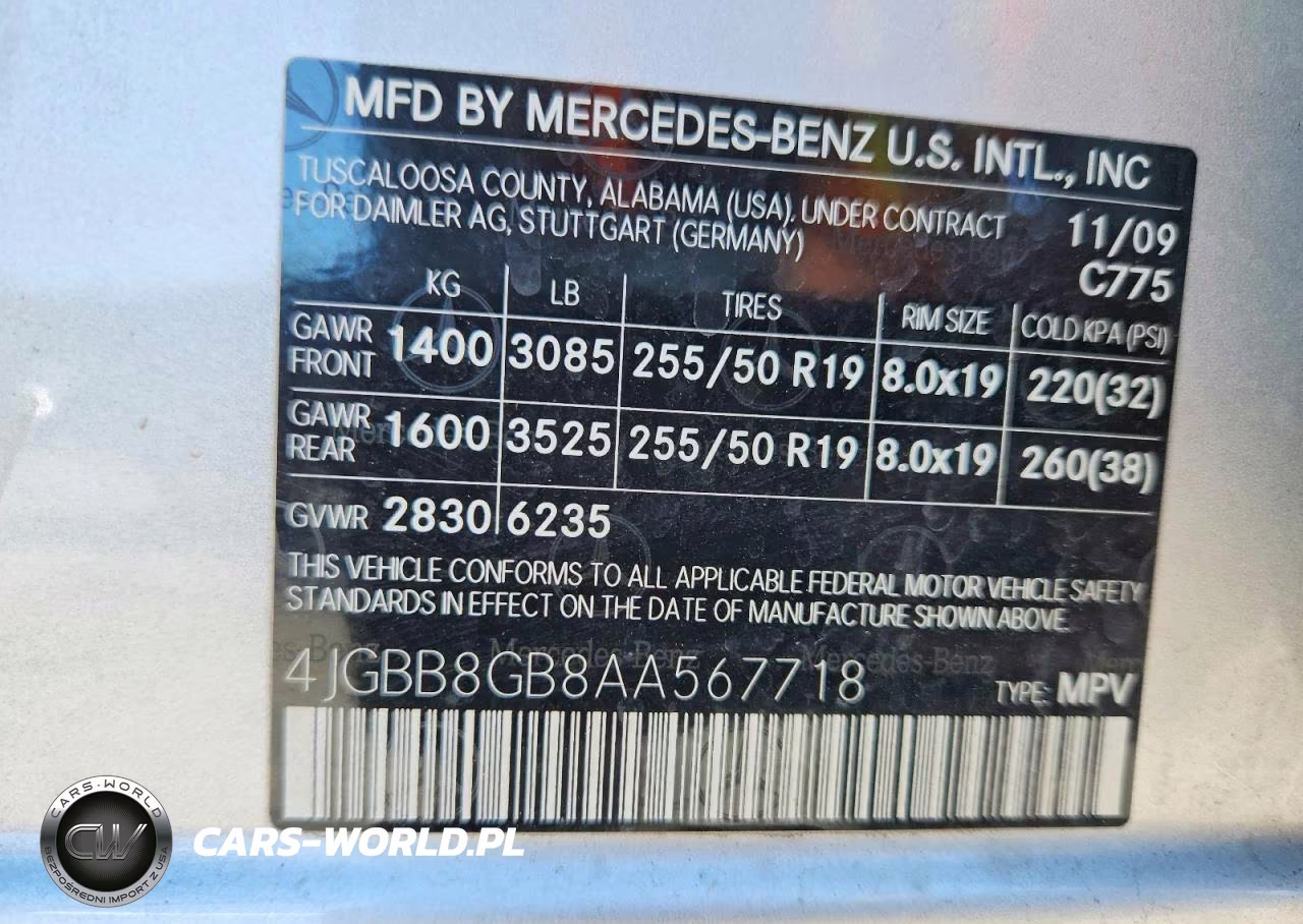 2010 Mercedes-Benz Ml 350 4Matic VIN:4JGBB8GB8AA567718 - 13