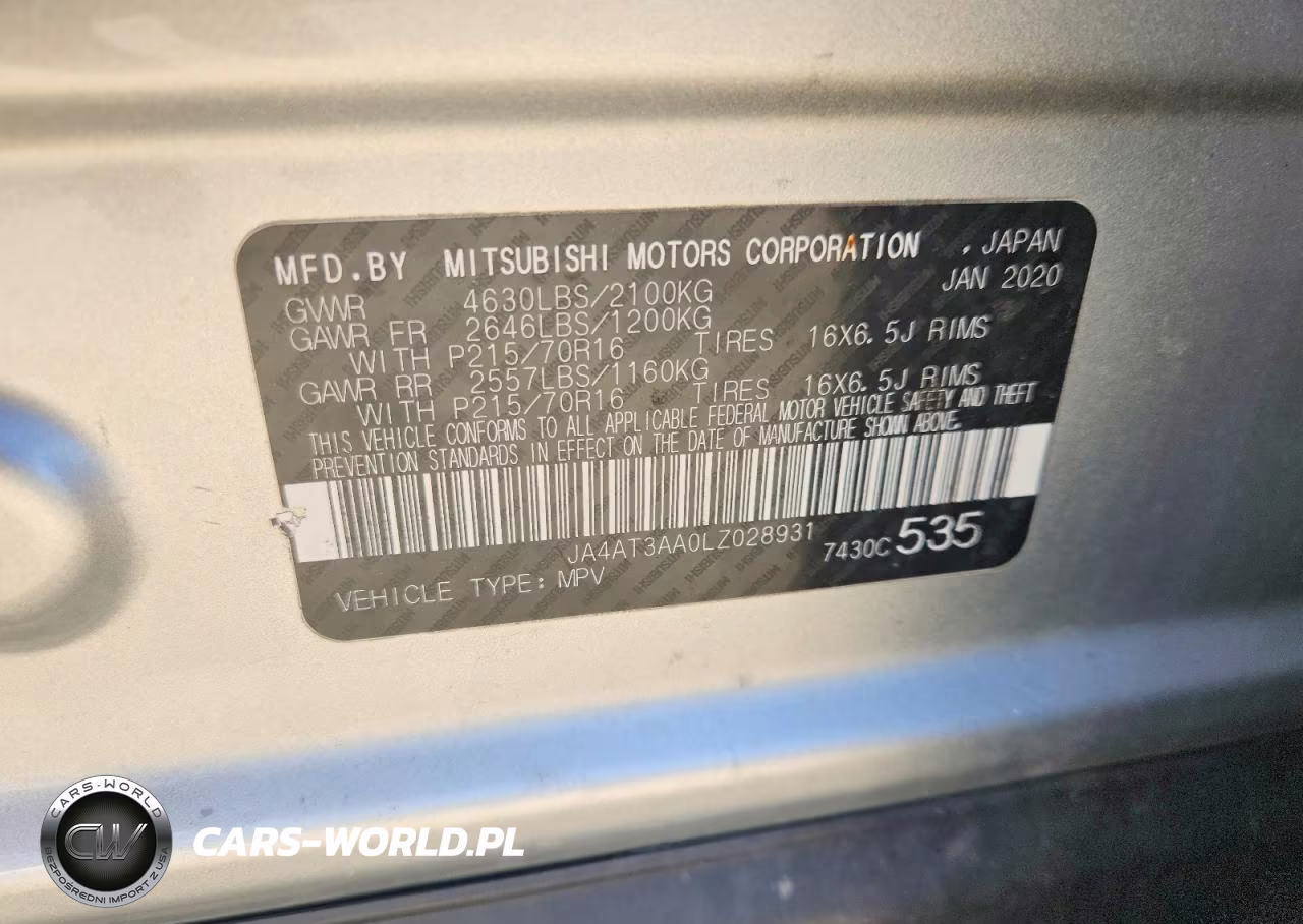 2020 Mitsubishi Eclipse Cross Es VIN:JA4AT3AA0LZ028931 - 13