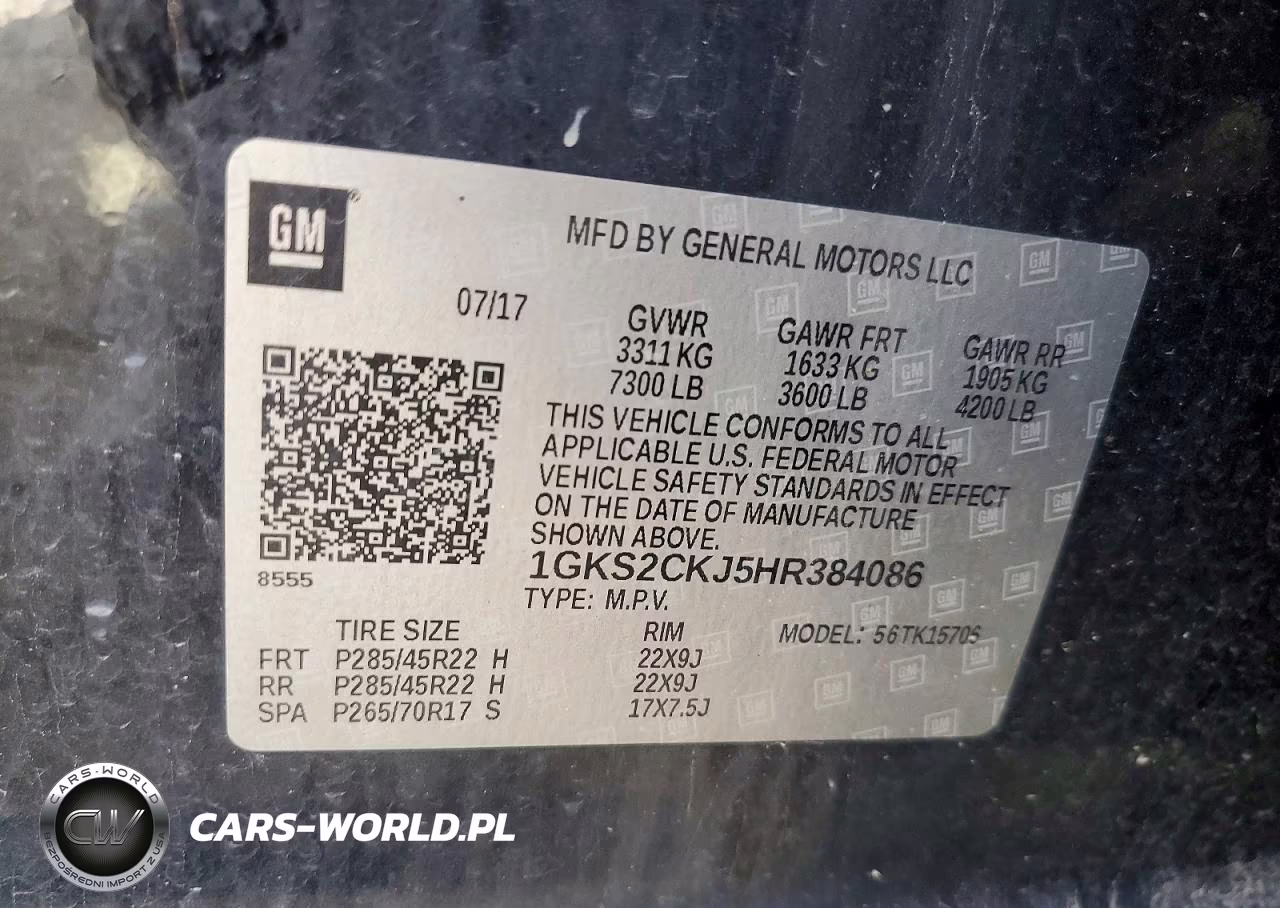 2017 GMC Yukon Denali VIN:1GKS2CKJ5HR384086 - 14