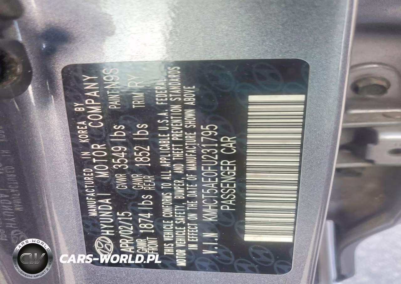 2015 Hyundai Accent Gs VIN:KMHCT5AE0FU231795 - 12
