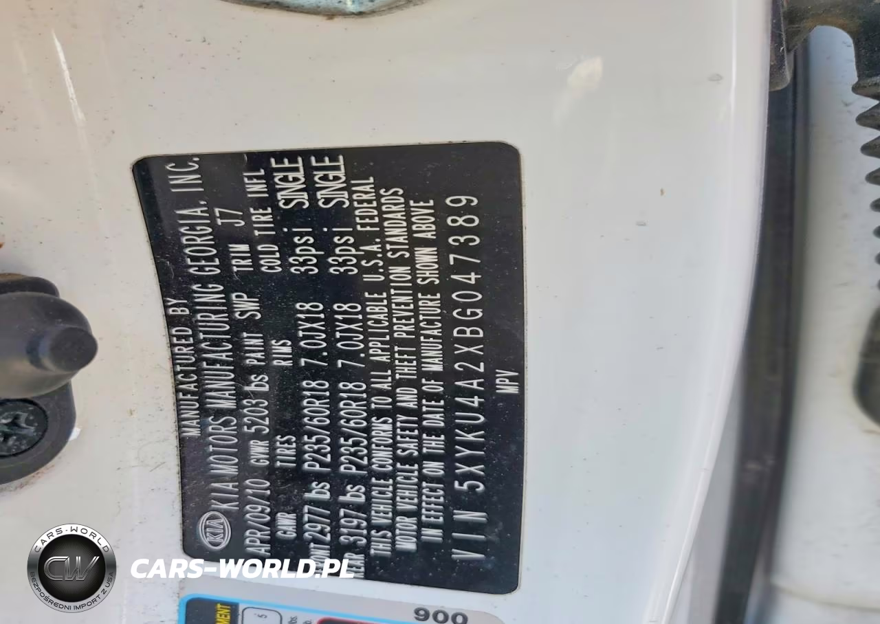 2011 Kia Sorento Ex VIN:5XYKU4A2XBG047389 - 13
