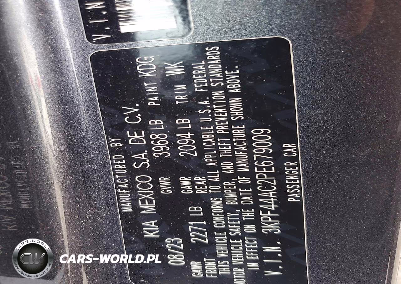 2023 Kia Forte Gt VIN:3KPF44AC2PE679009 - 13