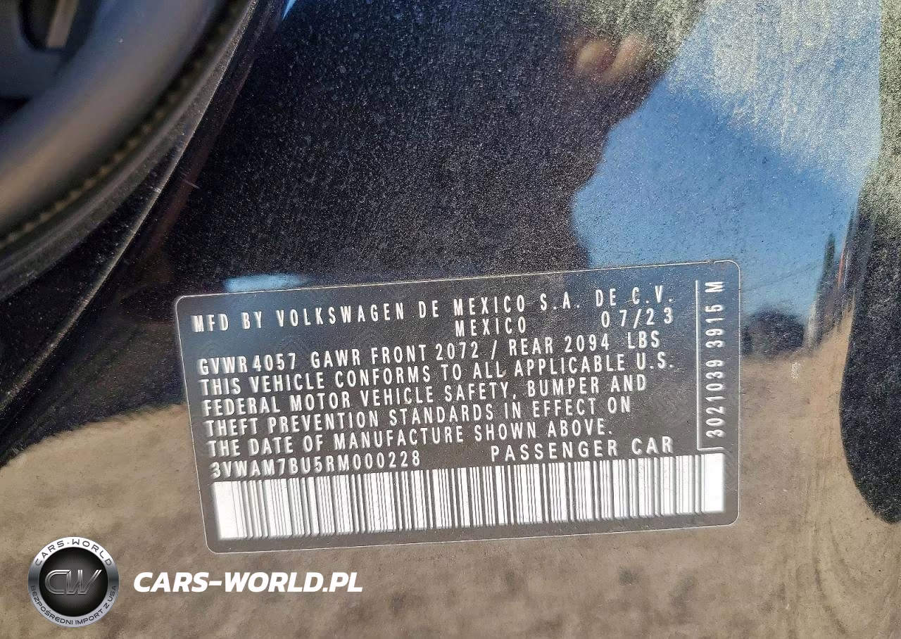 2024 Volkswagen Jetta Sport VIN:3VWAM7BU5RM000228 - 12