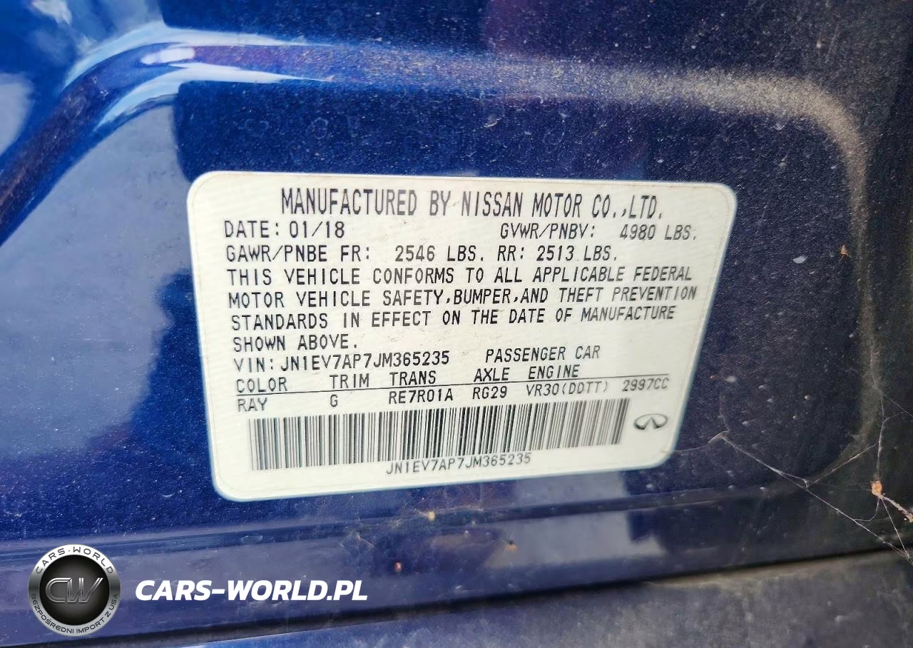 2018 Infiniti Q50 3.0T Sport VIN:JN1EV7AP7JM365235 - 12