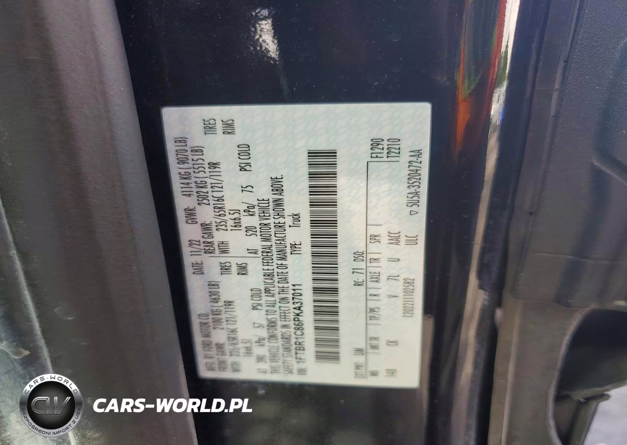 2023 Ford Transit T-250 VIN:1FTBR1C86PKA37011 - 12