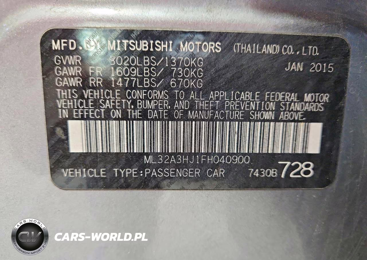 2015 Mitsubishi Mirage VIN:ML32A3HJ1FH040900 - 12