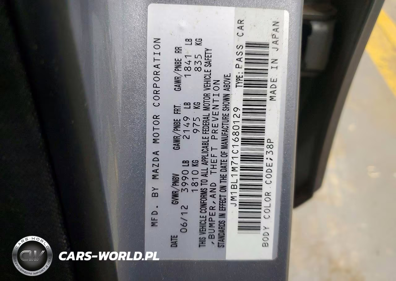 2012 Mazda 3 I VIN:JM1BL1M71C1680129 - 12