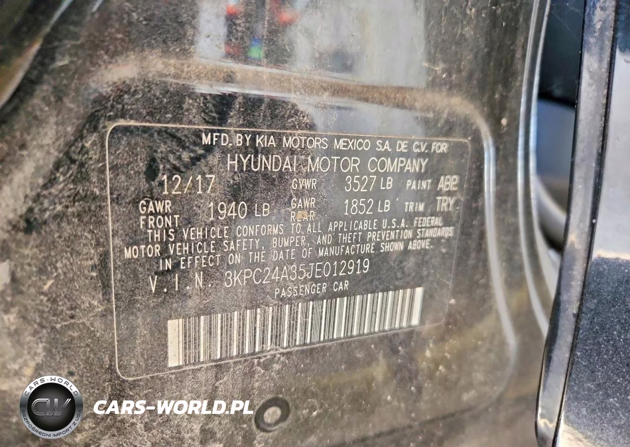 2018 Hyundai Accent Se VIN:3KPC24A35JE012919 - 12