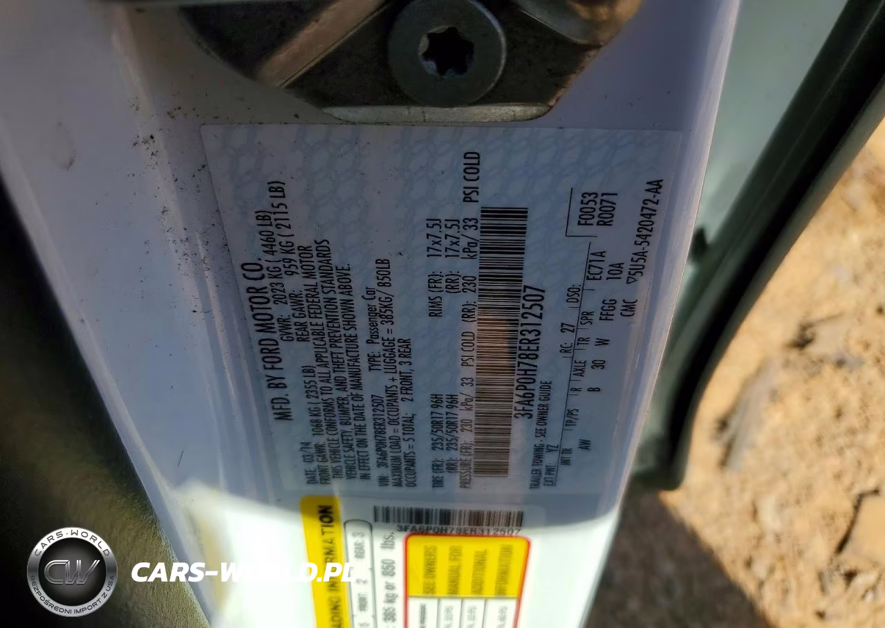 2014 Ford Fusion Se VIN:3FA6P0H78ER312507 - 12