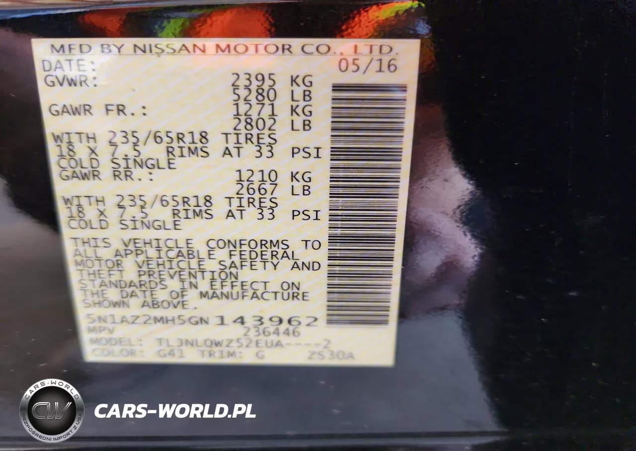 2016 Nissan Murano Sv VIN:5N1AZ2MH5GN143962 - 13