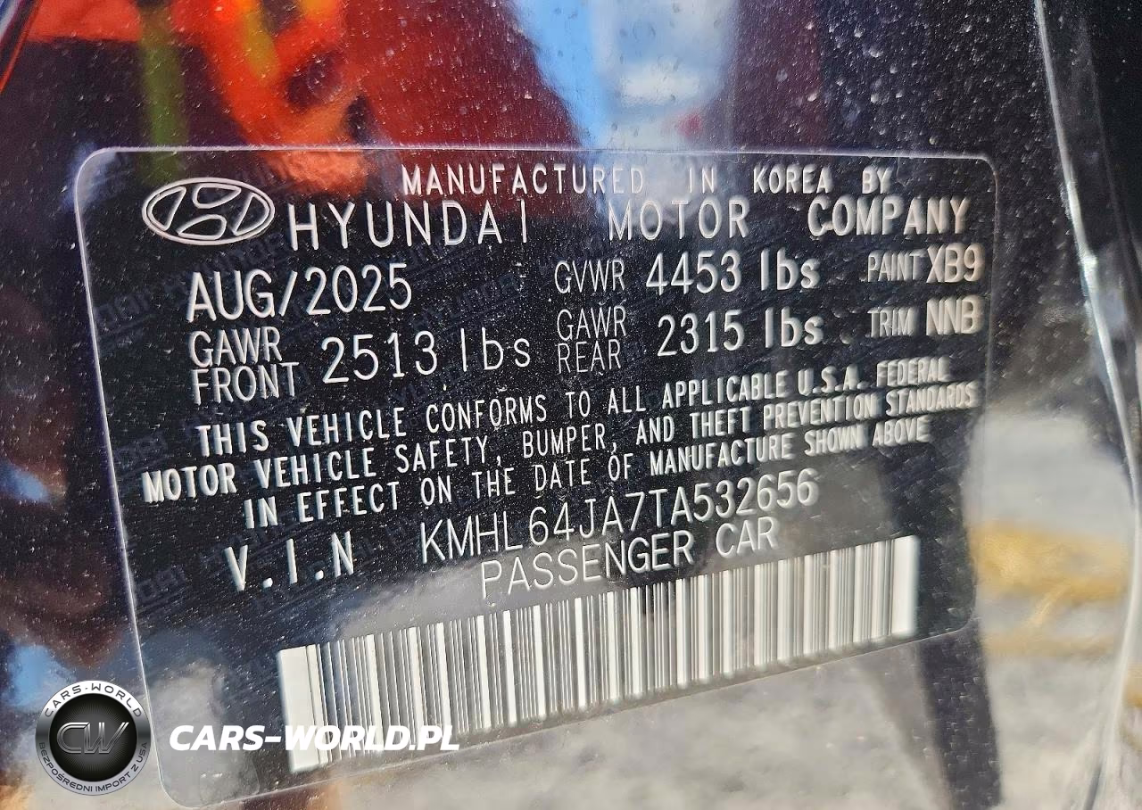 2026 Hyundai Sonata Sel Sport VIN:KMHL64JA7TA532656 - 12