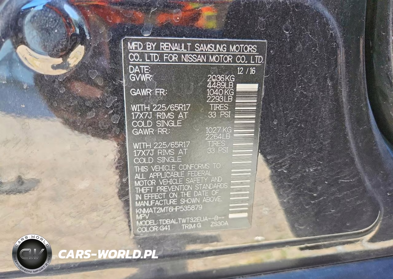 2017 Nissan Rogue Sv VIN:KNMAT2MT6HP535879 - 12