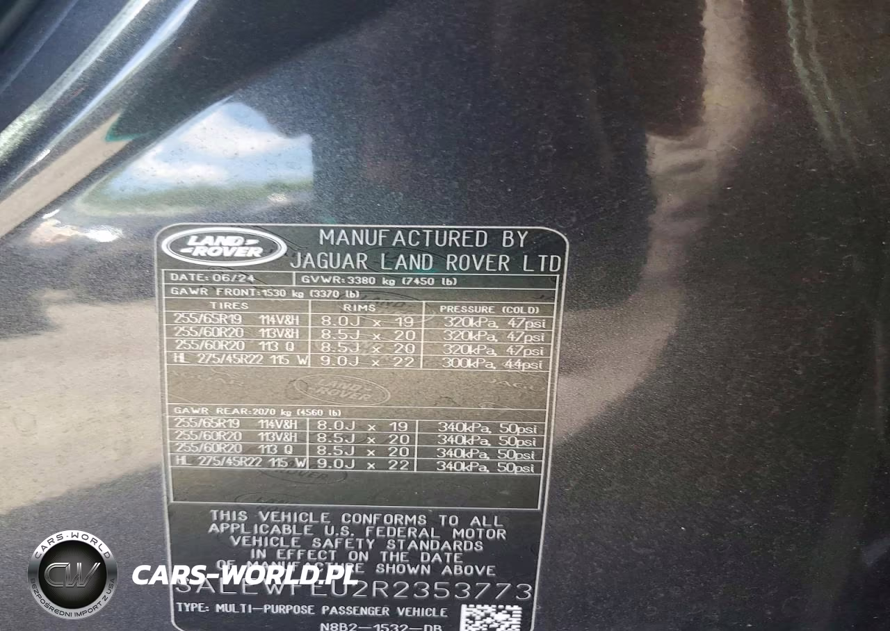 2024 Land Rover Defender 130 Outbound VIN:SALEWFEU2R2353773 - 13