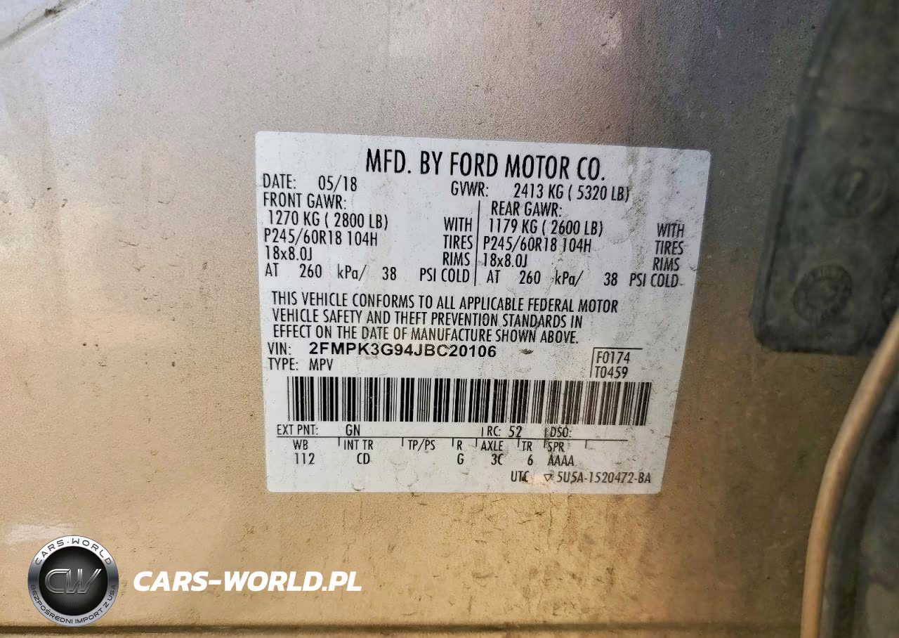 2018 Ford Edge Se VIN:2FMPK3G94JBC20106 - 13