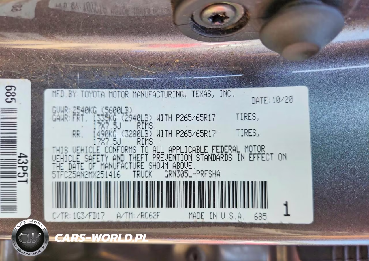 2021 Toyota Tacoma Trd Sport VIN:5TFCZ5AN2MX251416 - 13