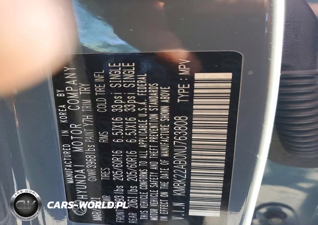 2022 Hyundai Kona Se VIN:KM8K22AB0NU763808 - 12
