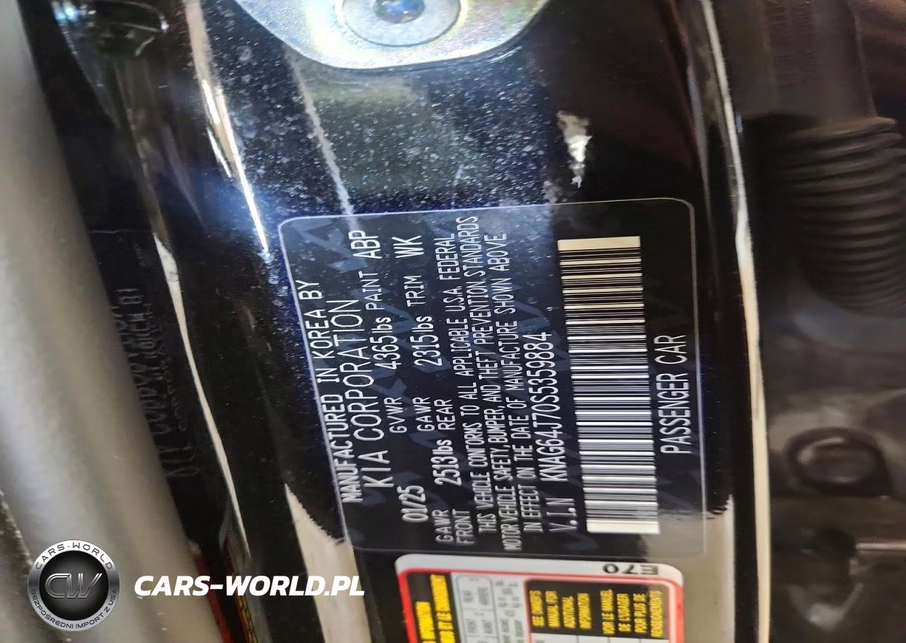2025 Kia K5 Gt Line VIN:KNAG64J70S5359884 - 12