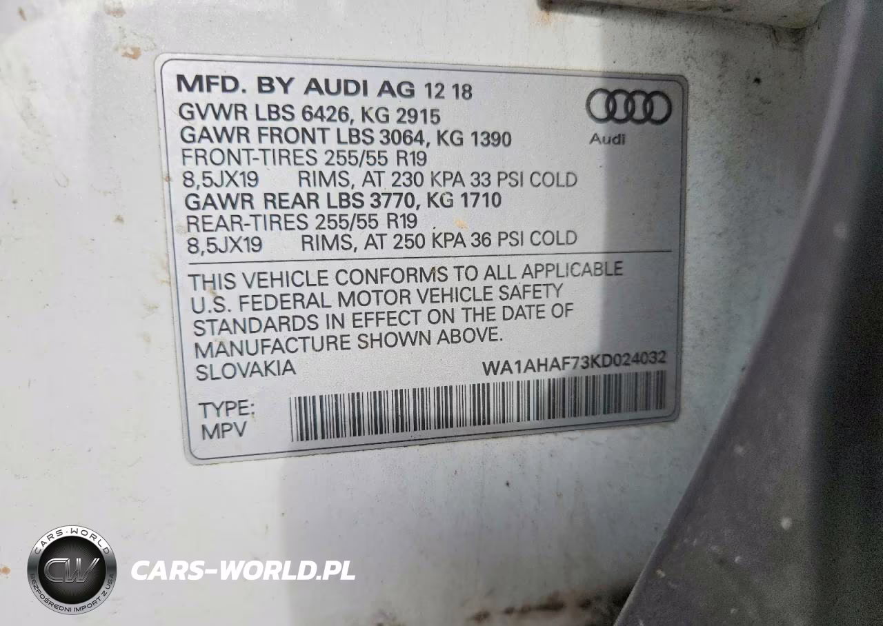 2019 Audi Q7 Premium VIN:WA1AHAF73KD024032 - 14