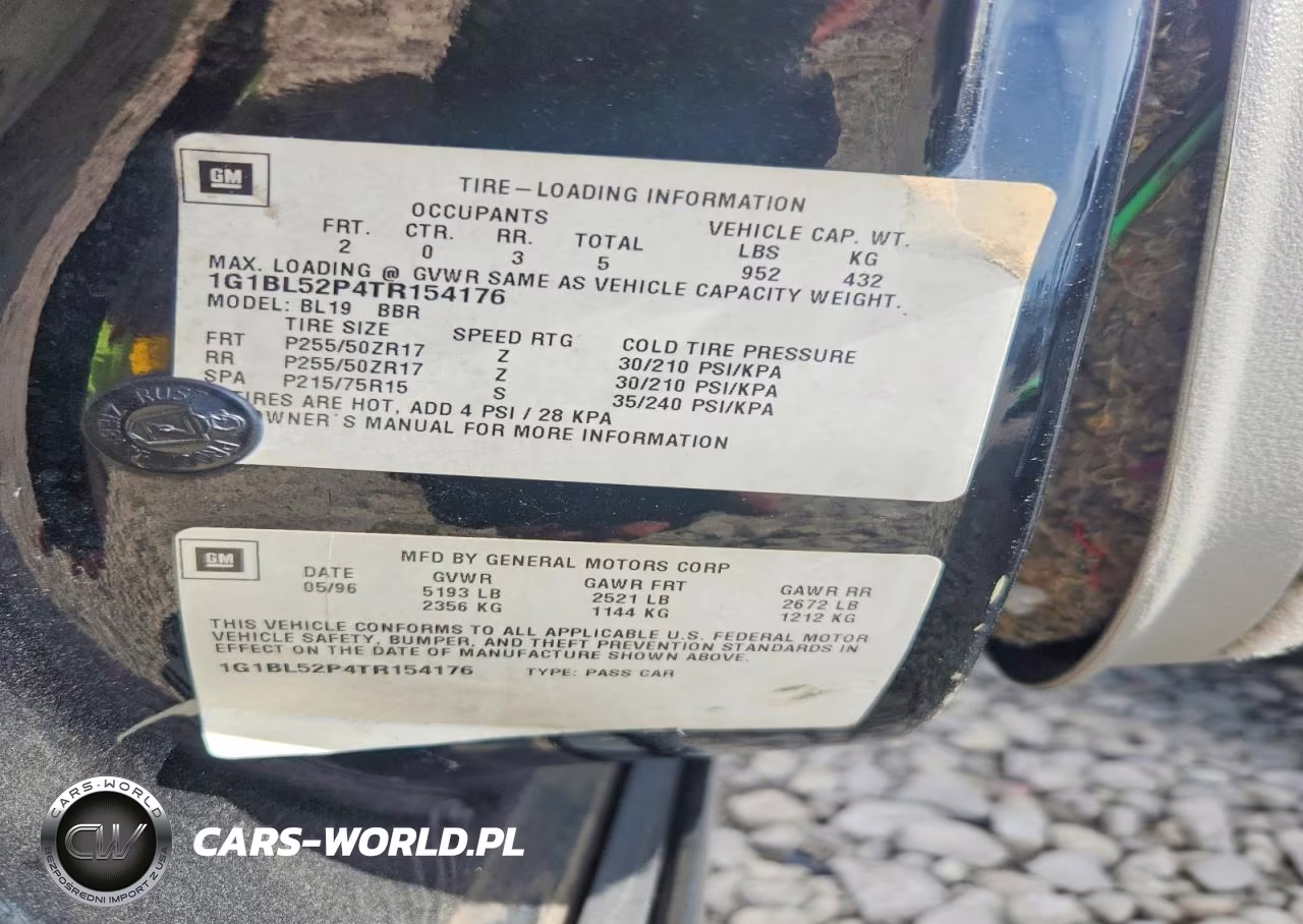 1996 Chevrolet Caprice - Impala Classic Ss VIN:1G1BL52P4TR154176 - 12