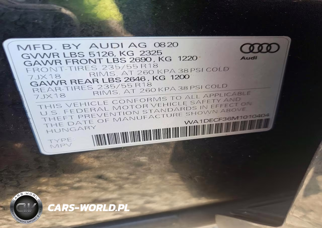 2021 Audi Q3 Premium S Line 45 VIN:WA1DECF36M1010404 - 13
