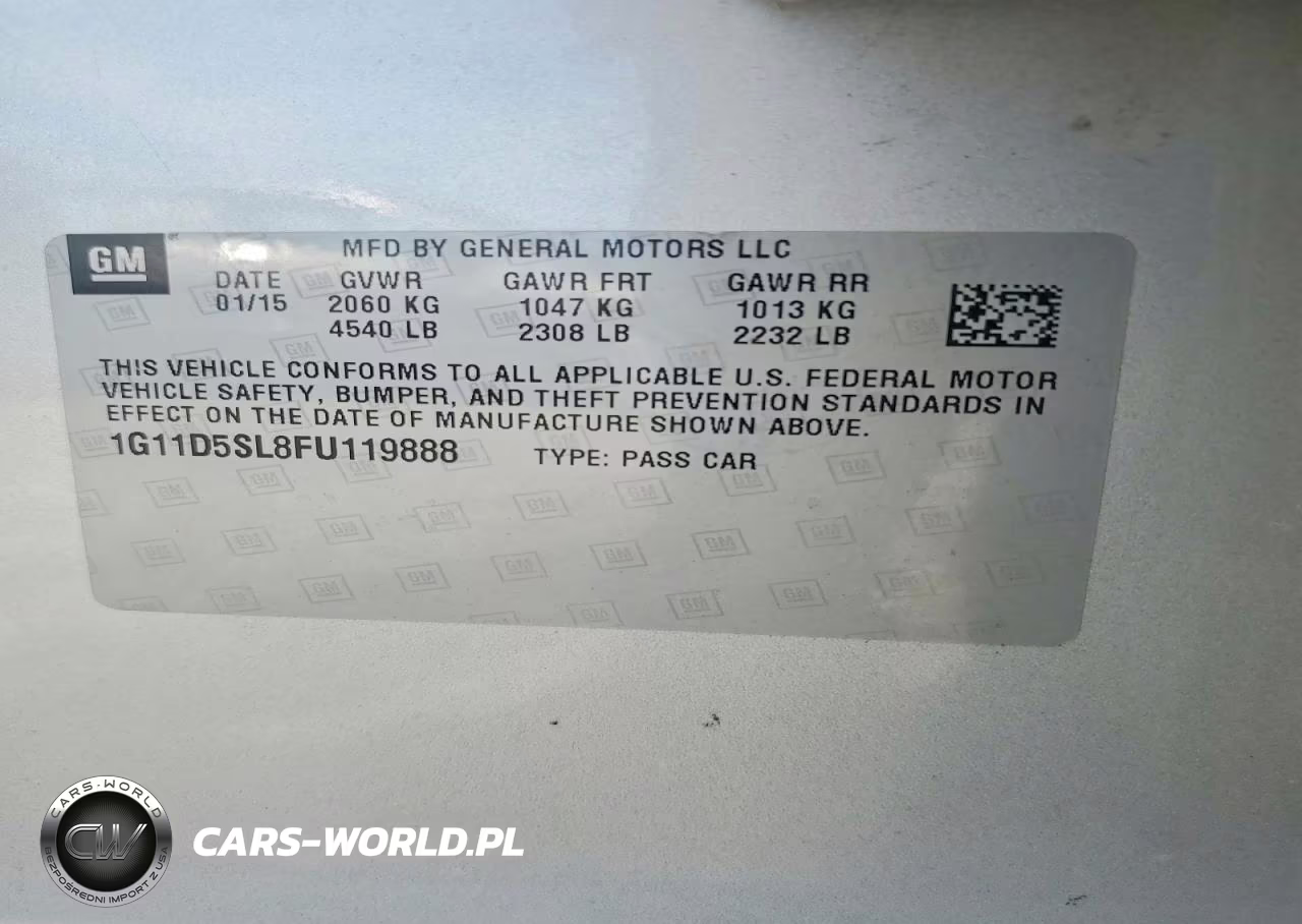 2015 Chevrolet Malibu 2Lt VIN:1G11D5SL8FU119888 - 13