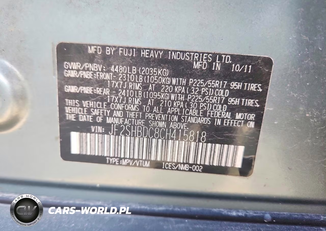 2012 Subaru Forester 2.5X Premium VIN:JF2SHBDC8CH415818 - 13