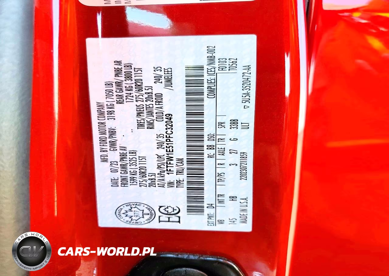 2023 Ford F150 Supercrew VIN:1FTFW1E51PFC32049 - 12