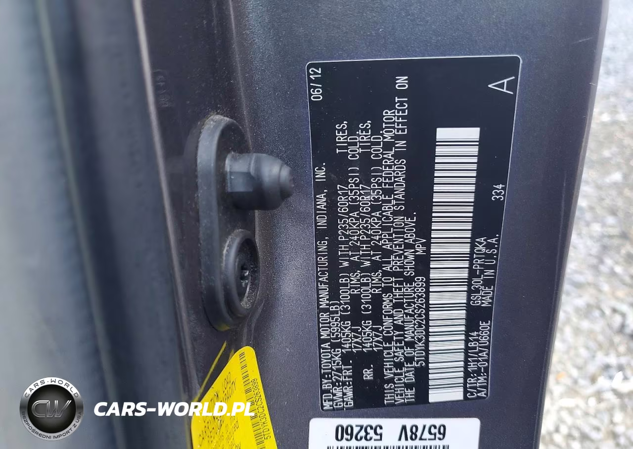2012 Toyota Sienna Xle 8-Passenger VIN:5TDYK3DC2CS263899 - 13