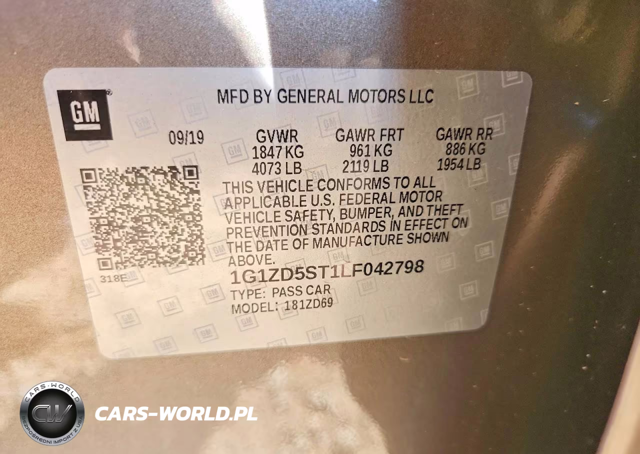 2020 Chevrolet Malibu Lt VIN:1G1ZD5ST1LF042798 - 12