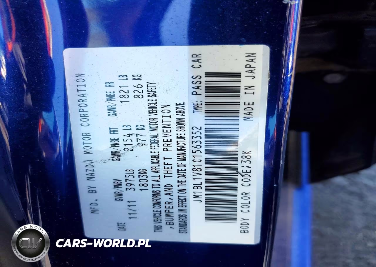 2012 Mazda 3 I VIN:JM1BL1V81C1563352 - 12