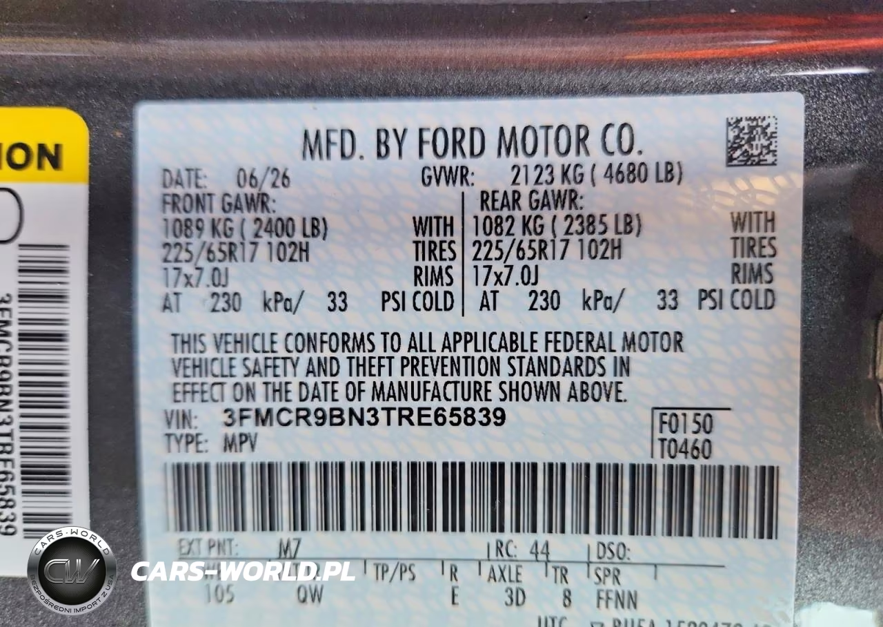 2026 Ford Bronco Sport Big Bend VIN:3FMCR9BN3TRE65839 - 13