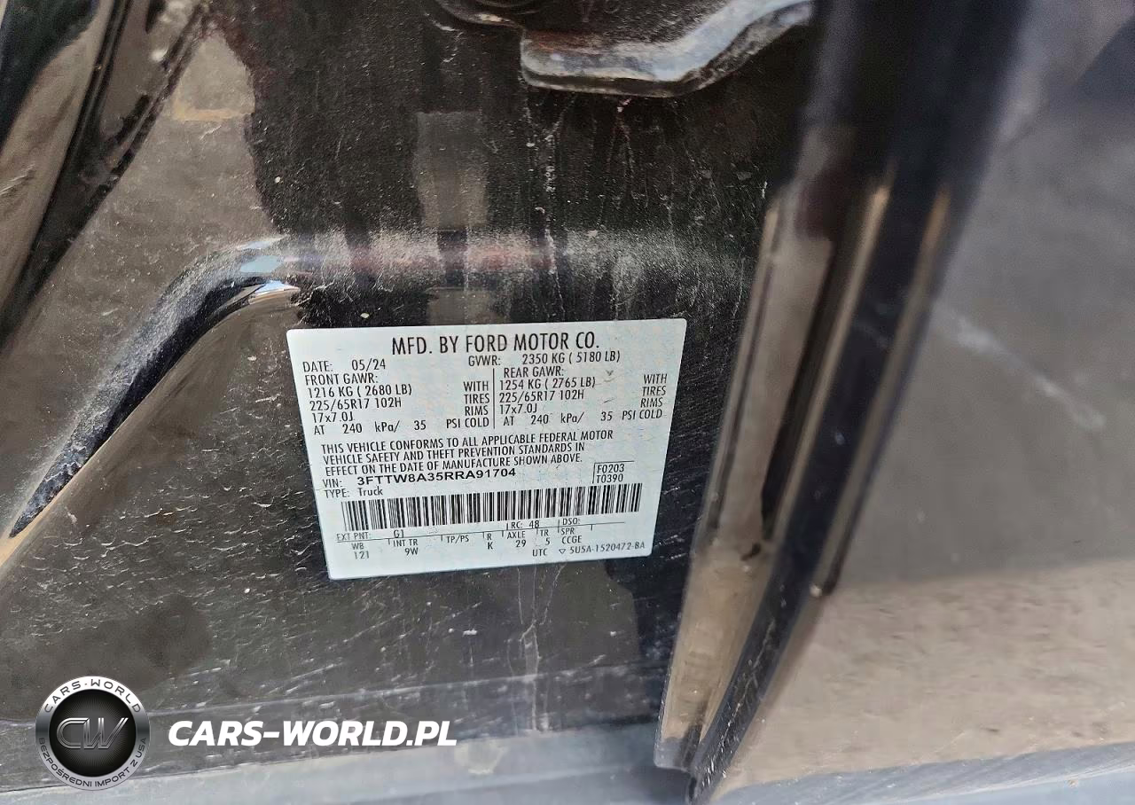 2024 Ford Maverick Xl VIN:3FTTW8A35RRA91704 - 14