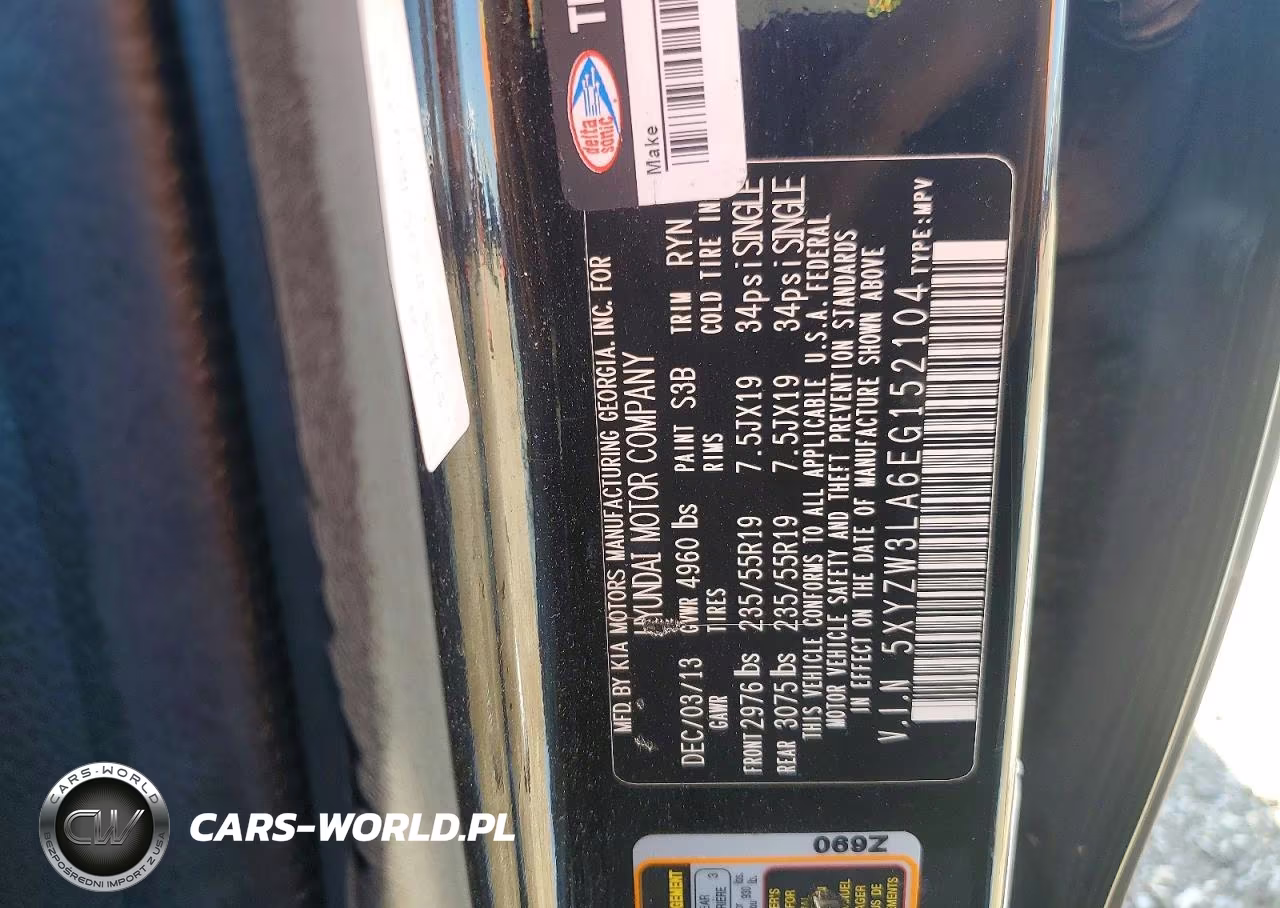2014 Hyundai Santa Fe Sport 2.0T VIN:5XYZW3LA6EG152104 - 13