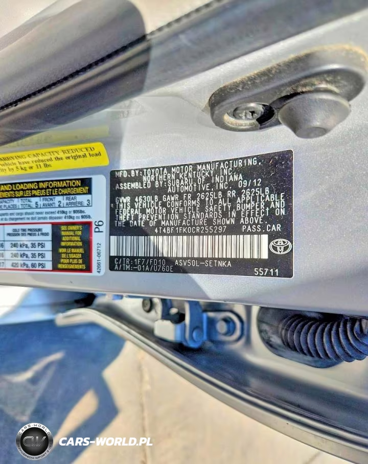 2012 Toyota Camry Le VIN:4T4BF1FK0CR255297 - 13