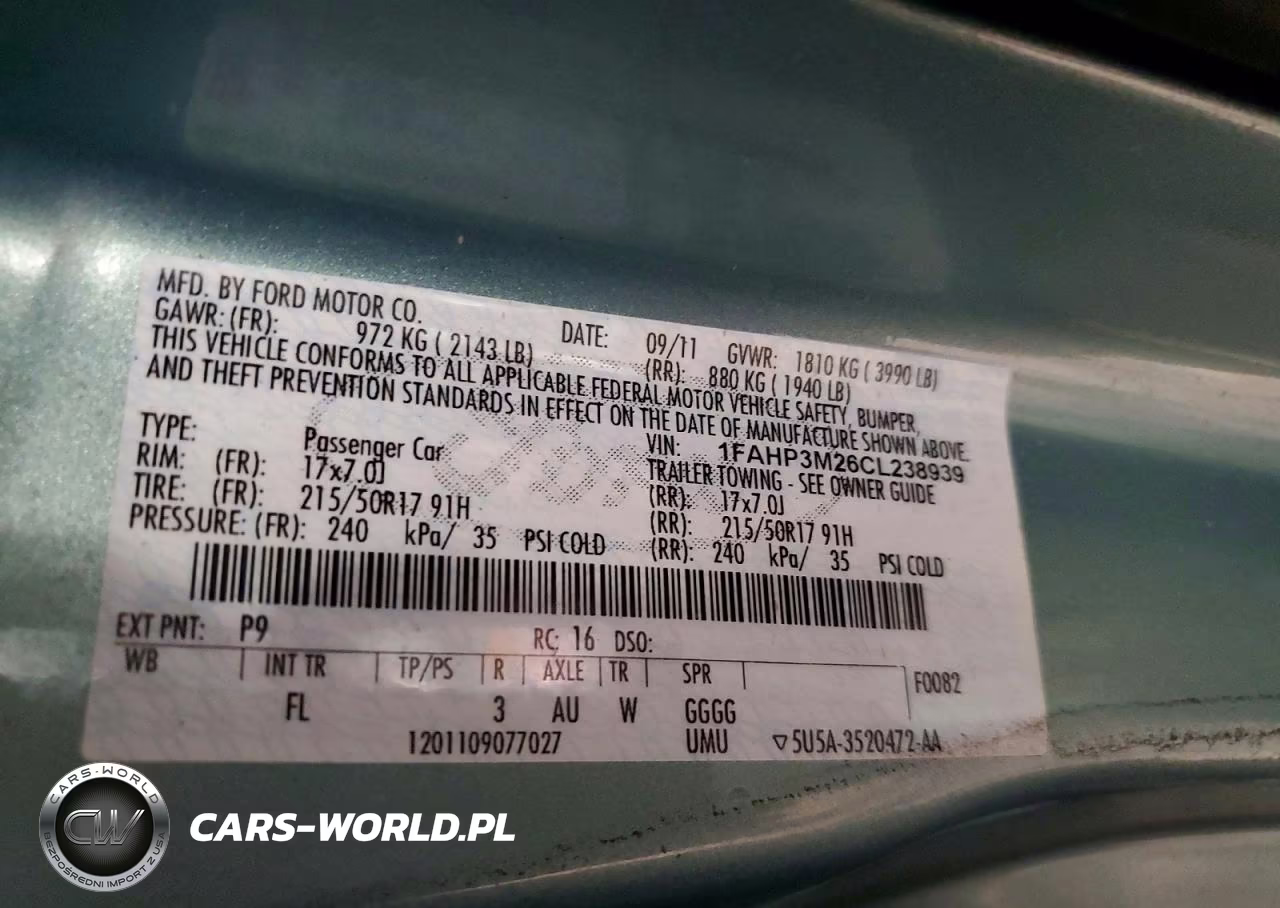 2012 Ford Focus Sel VIN:1FAHP3M26CL238939 - 13